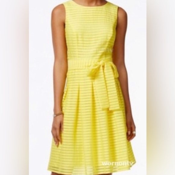 Tommy Hilfiger Dresses & Skirts - Tommy Hilfiger heather yellow sleeveless dress